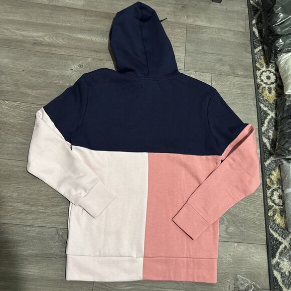 NWT Men’s Kangol Navy Blue/Pink/Light Pink Pullover Hoodie Sweatshirt Size Small - Picture 3 of 4